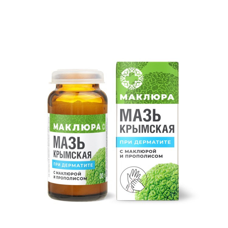 Мазь крымская с маклюрой При дерматите МЛ, 30г