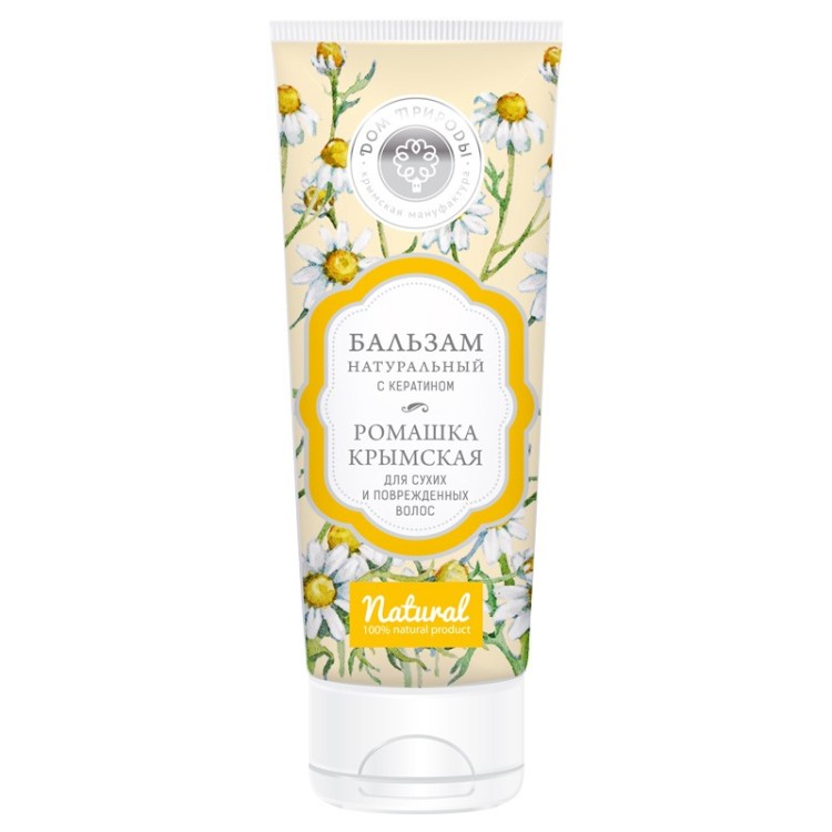 Бальзам для волос с кератином Ромашка крымская 200г