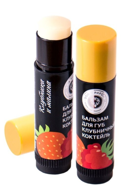 Бальзам для губ Клубничный коктейль 6г