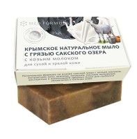 Мыло на основе грязи Сакского озера НА КОЗЬЕМ МОЛОКЕ, 100г Мыло на основе грязи Сакского озера НА КОЗЬЕМ МОЛОКЕ, 100г