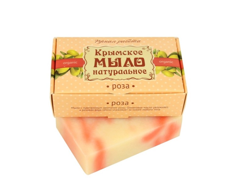 Мыло на оливковом масле Роза 100г