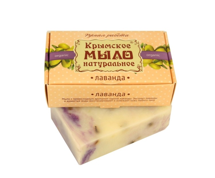 Мыло на оливковом масле Лаванда 100г