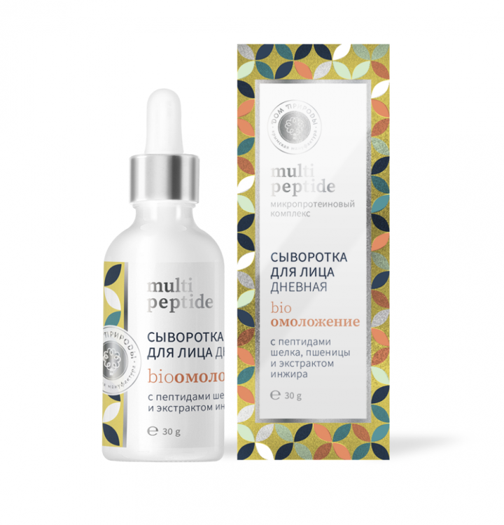 Сыворотка для лица Дневная Peptide шелка и пшеницы Биоомоложение 30г Сыворотка для лица Дневная Peptide шелка и пшеницы Биоомоложение 30г