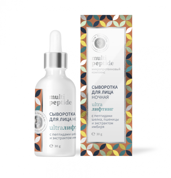 Сыворотка для лица Ночная Peptide шелка и пшеницы Ультралифтинг 30г Сыворотка для лица Ночная Peptide шелка и пшеницы Ультралифтинг 30г