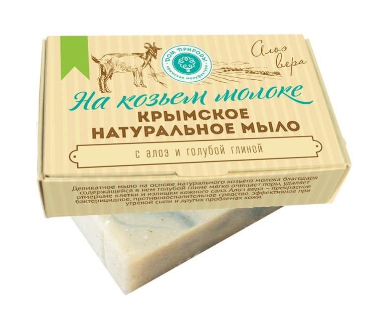 Мыло на козьем молоке Алоэ вера 100г