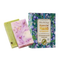 Набор Крымское мыло натуральное на оливковом масле МОЖЖЕВЕЛЬНИК И ЛАВАНДА 200г