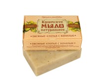 Мыло на оливковом масле Овсяные хлопья и ваниль 100г