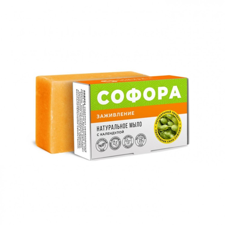Мыло Заживление с софорой и календулой 100г