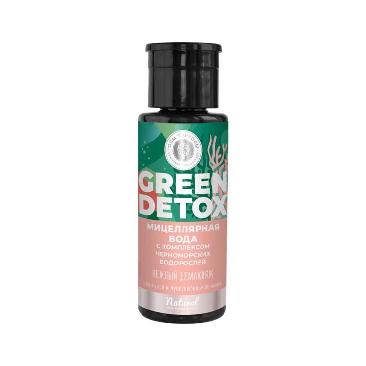 Мицелярная вода Green Detox "Нежный демакияж" для с\ч кожи с комплексом черн-их водорослей 150г Мицелярная вода Green Detox "Нежный демакияж" для с\ч кожи с комплексом черн-их водорослей 150г