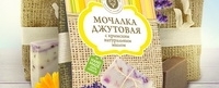 Мочалка джутовая с крымским натуральным мылом